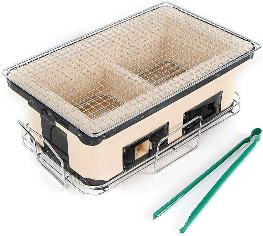 Japanese Hibachi Charcoal Grill Tabletop BBQ Ceramic Clay Yakitori Stove Outdoor