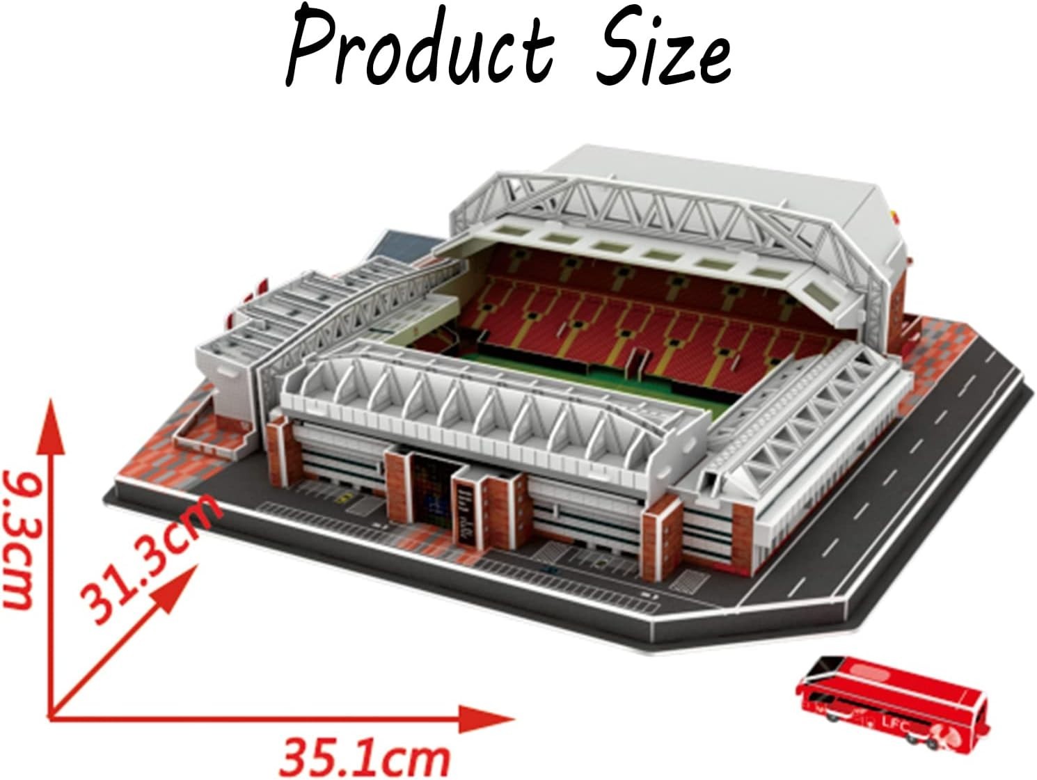 3D Stadium Puzzle Kit for Kids & Adults | 113 Pc DIY Model | Home Display