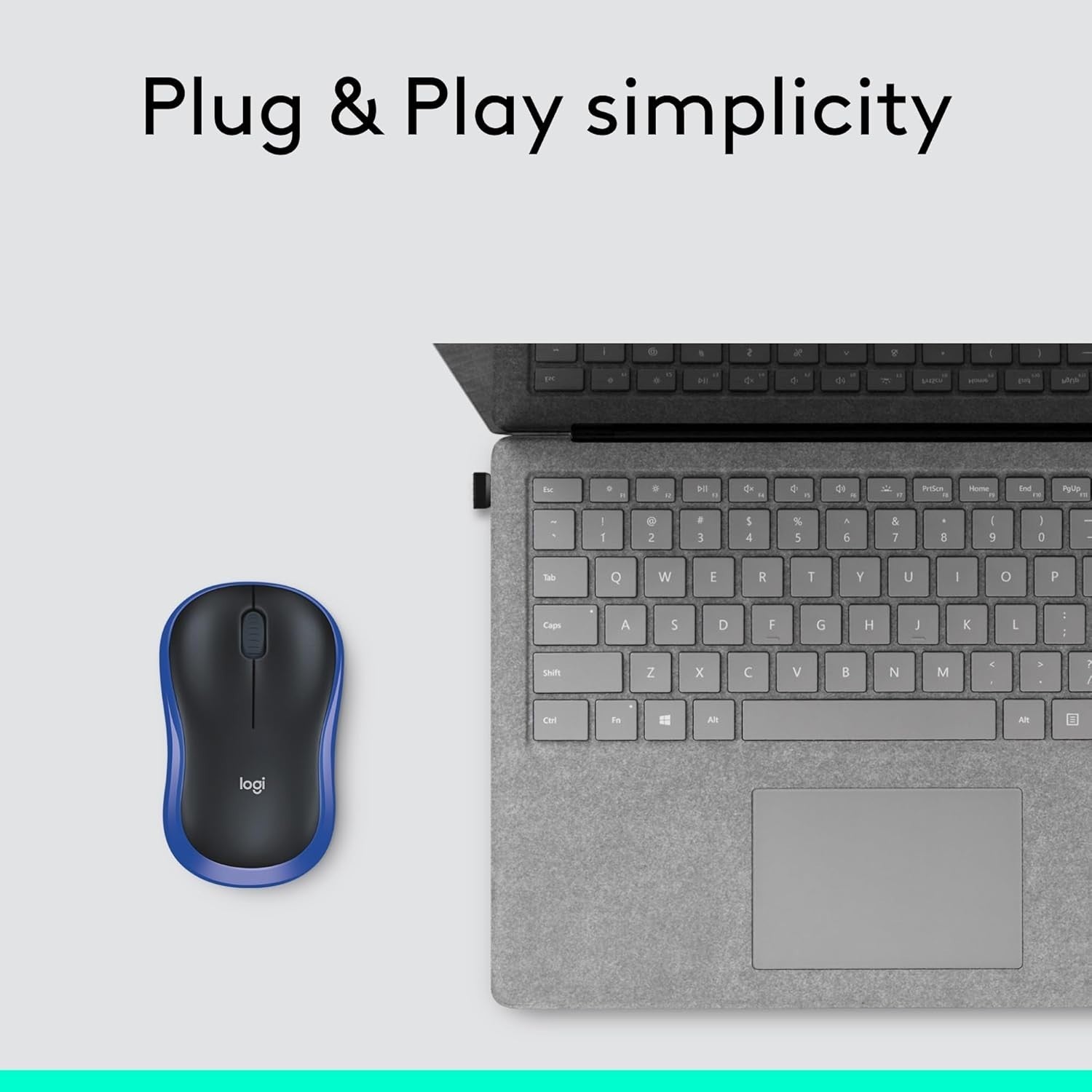 Wireless Mouse 2.4GHz USB Nano Receiver 1000 DPI Silent Click Laptop PC