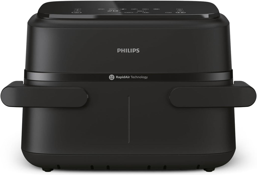 7.1L Dual Basket Air Fryer RapidAir 10-in-1 Low-Fat Cooker Sync Meal Prep