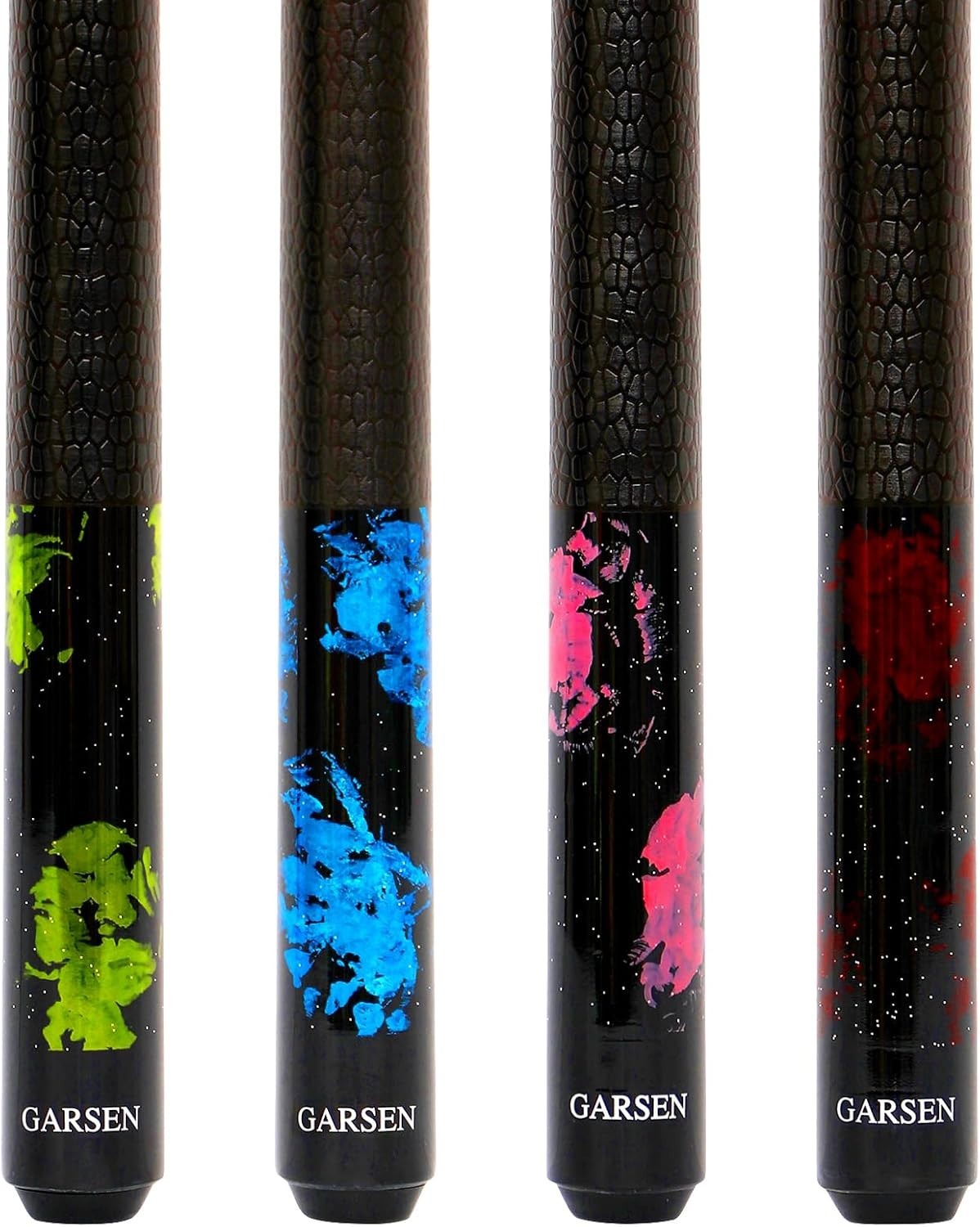 58" Pool Cue Set of 4 Maple Billiard Sticks 18oz 19oz 20oz 21oz