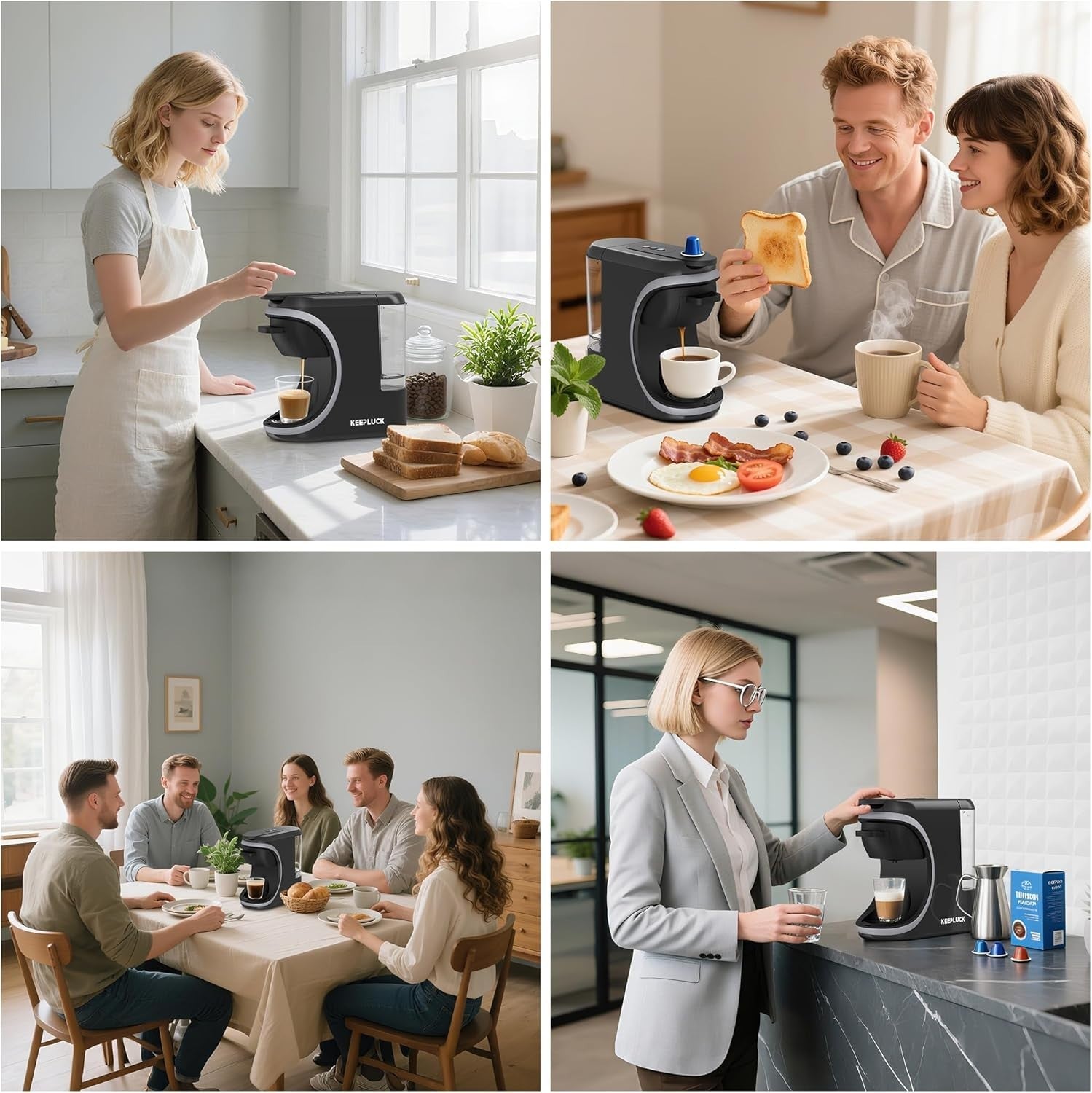 19Bar Multi-Capsule Coffee Machine for Nespresso & Dolce Gusto