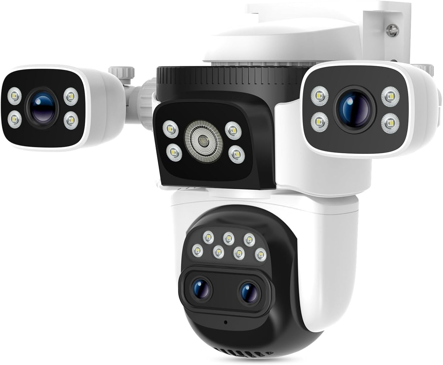 2K PTZ WiFi Security Camera 4 Lens Auto Tracking Color Night Vision