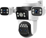 2K PTZ WiFi Security Camera 4 Lens Auto Tracking Color Night Vision