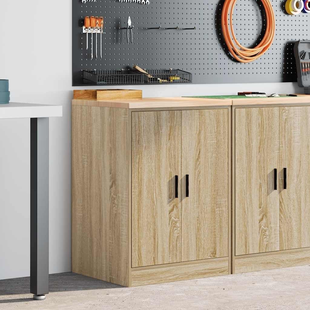 Garage Storage Cabinet Sonoma Oak 60x51x85 cm – Spacious, Durable, Easy Clean