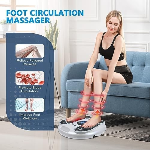 Electric EMS Foot & Leg Circulation Massager Pain Relief 99 Levels