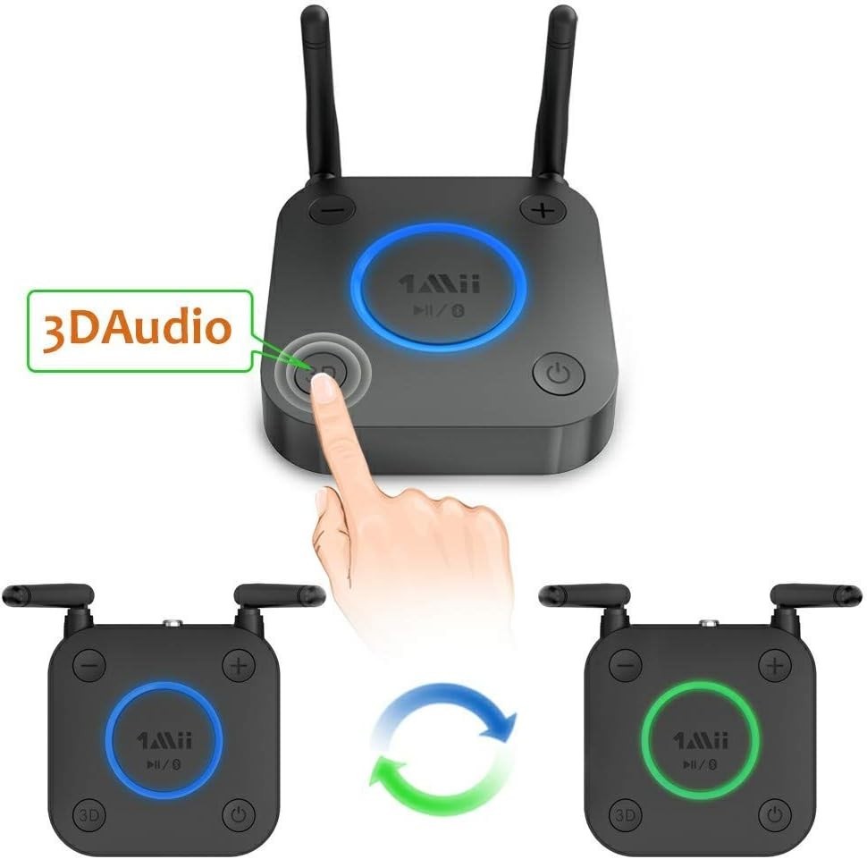 Long Range Bluetooth 5.1 Receiver aptX HD Optical RCA Coaxial Volume Control