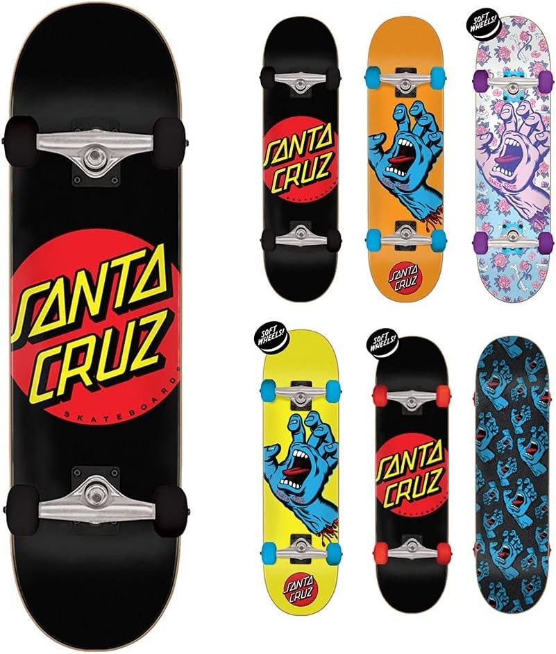 Complete Skateboard 31.25" × 8" 7-Ply Maple Wood Smooth Ride