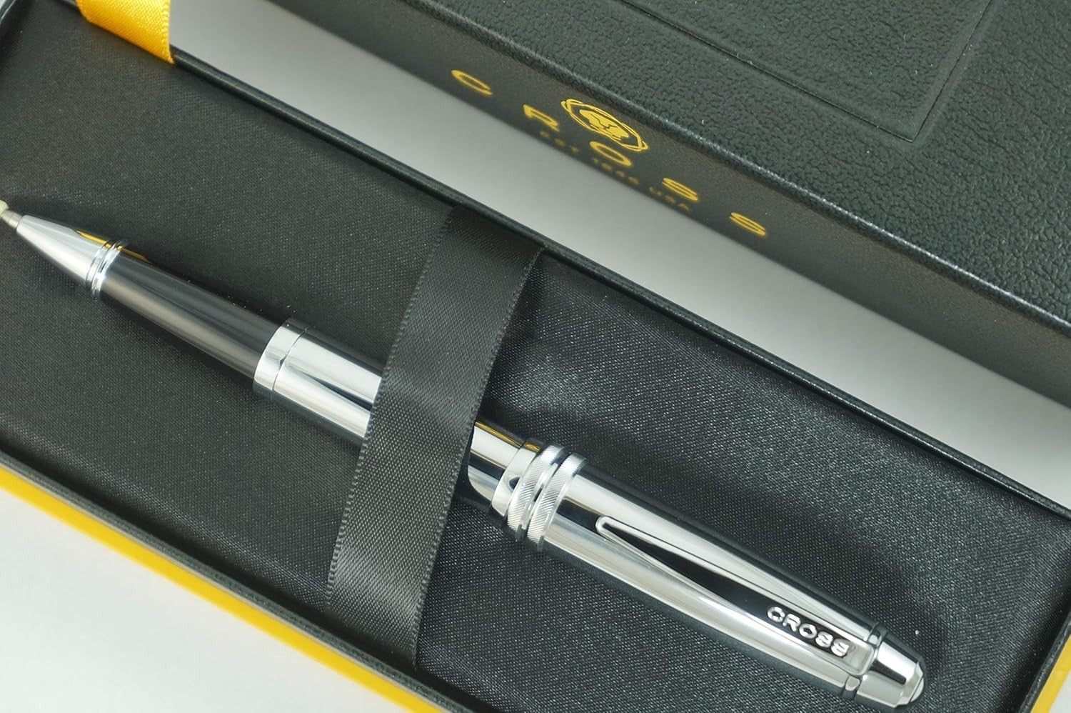 Luxury Chrome Rollerball Pen Medium Tip Polished Elegant Writing Gift
