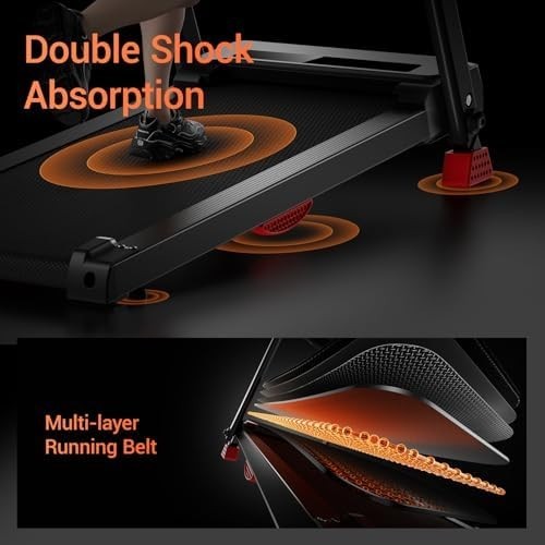 Foldable Home Treadmill 3.0HP 15% Incline 12KM/H Heart Rate Monitor