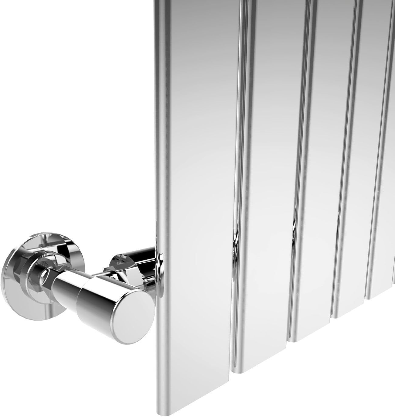1800x452mm Vertical Designer Radiator Chrome Bathroom Wall Heater 3200BTU