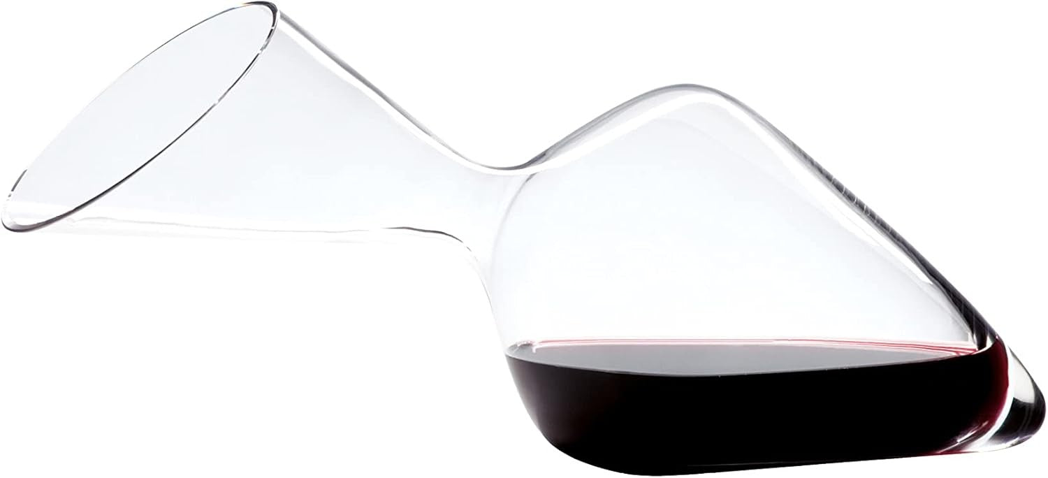 Handblown Crystal Wine Decanter 750ml Aerator Modern Tyrol Design Gift Box