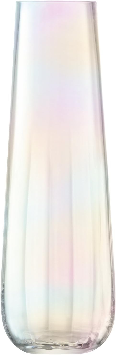 Tall Glass Vase 36cm Mother of Pearl Decorative Flower Vase Handmade