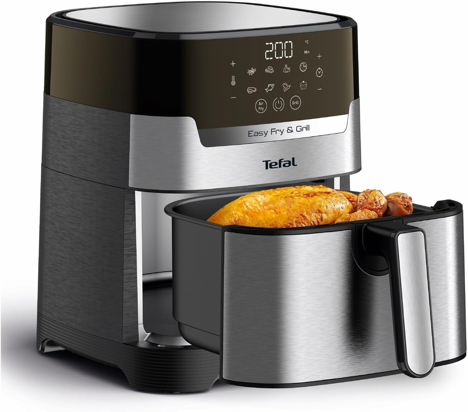 Air Fryer Grill 2-in-1 4.2L Digital 8 Programs Extra Crisp Dehydrate Timer