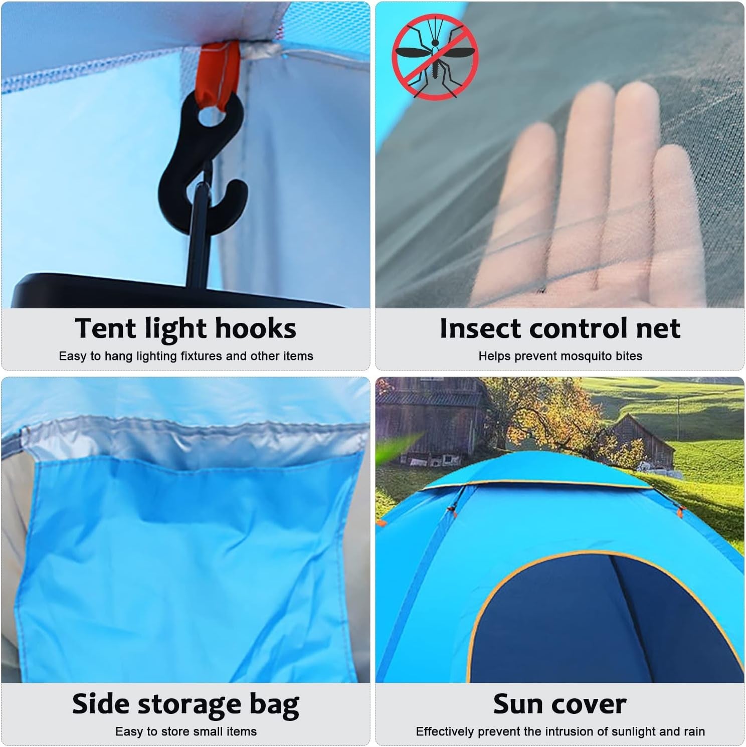 Pop Up Camping Tent UV50+ Lightweight Instant Beach Shelter