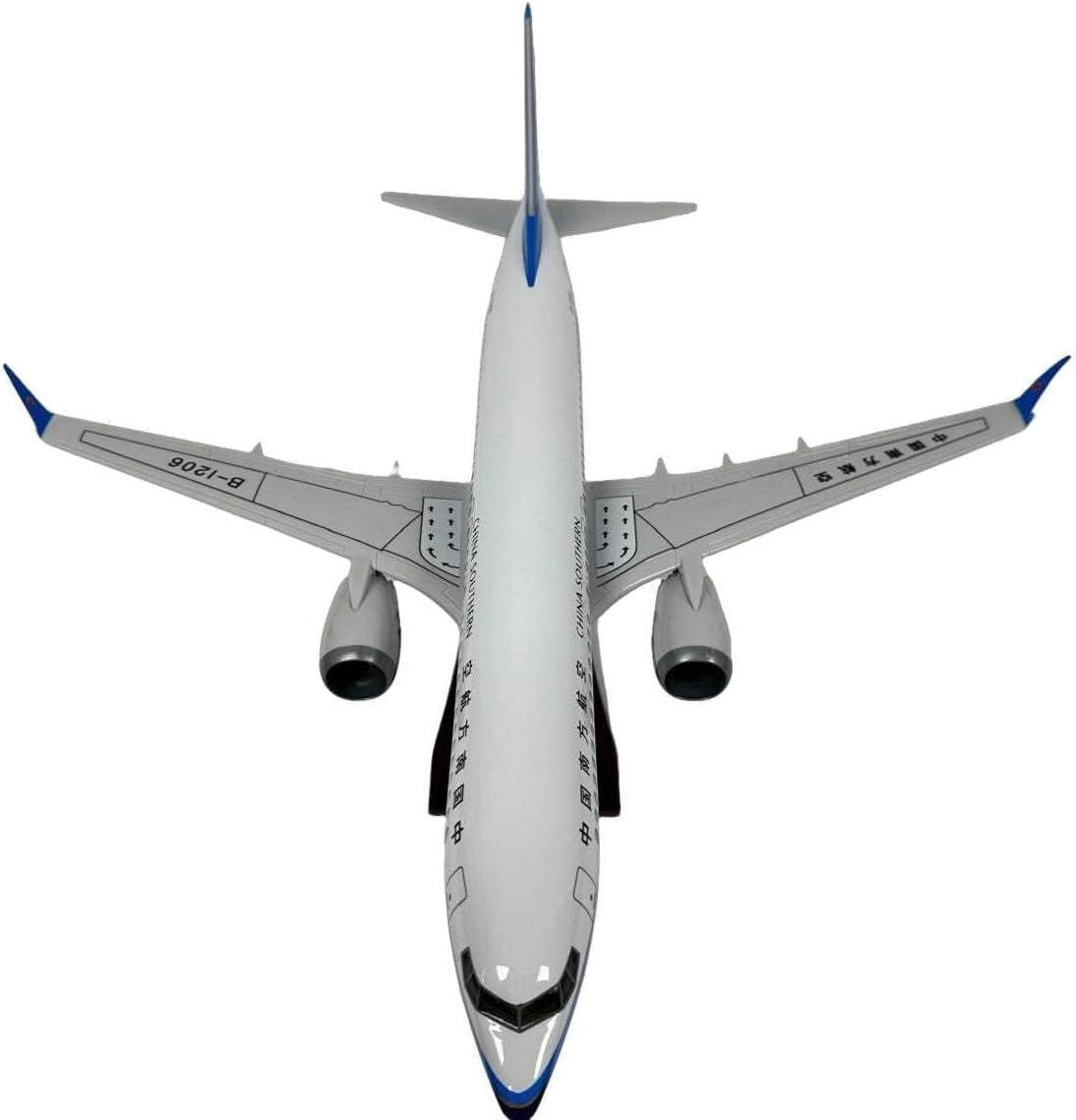 Large Scale Model Plane w/ Voice-Activated Lights & Display Stand | Gift