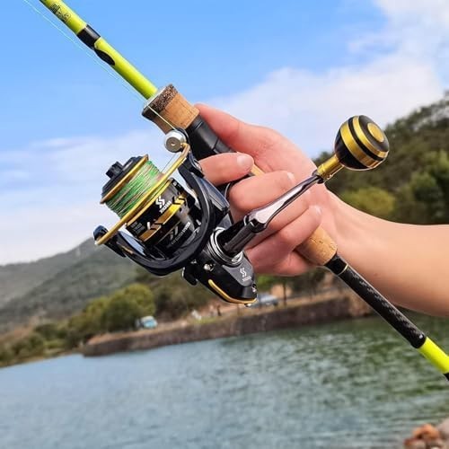 Lightweight 2-Piece Fishing Rod & Reel Set – Saltwater & Freshwater Kit