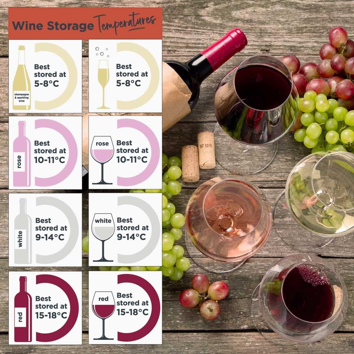 7 Bottle Slim Wine Cooler Under Counter Digital Touch Control Stainless Steel