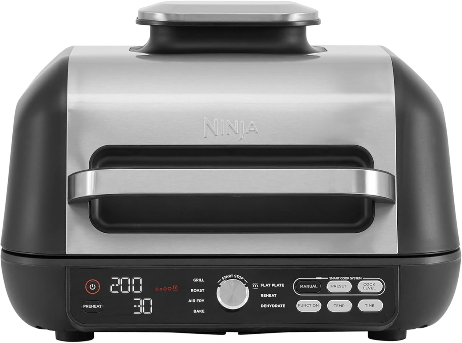 Health Grill & Air Fryer 7-in-1 w Digital Probe 260°C Flat Plate 3.8L