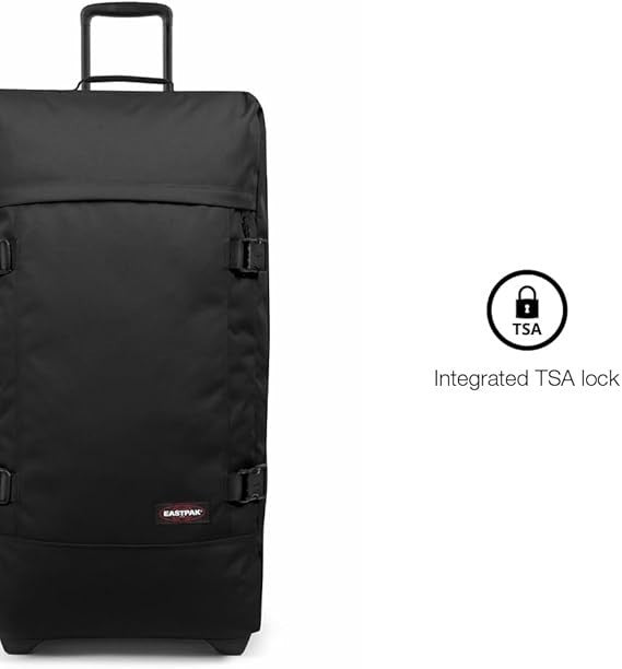 Large Soft Travel Suitcase Wheeled Trolley Double Compartment Vegan Luggage