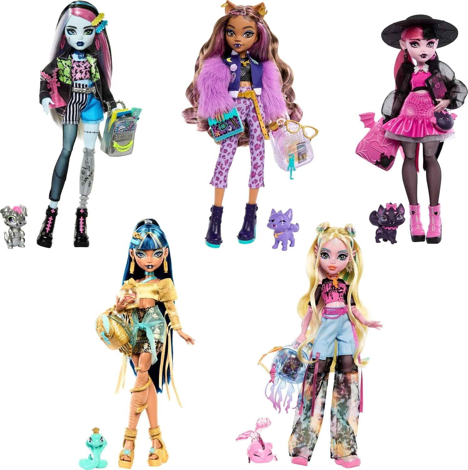 Articulated Fashion Doll 25cm Gothic School Style Accessories 11 Joints