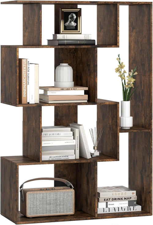 6-Cube Modern Bookshelf Freestanding Storage Unit with Anti-Tipping & Foot Pads