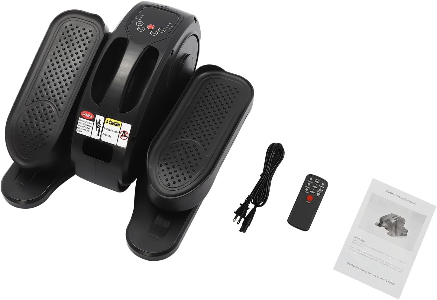 Mini Under Desk Elliptical Pedal Exerciser Quiet Electric Seated Leg Trainer