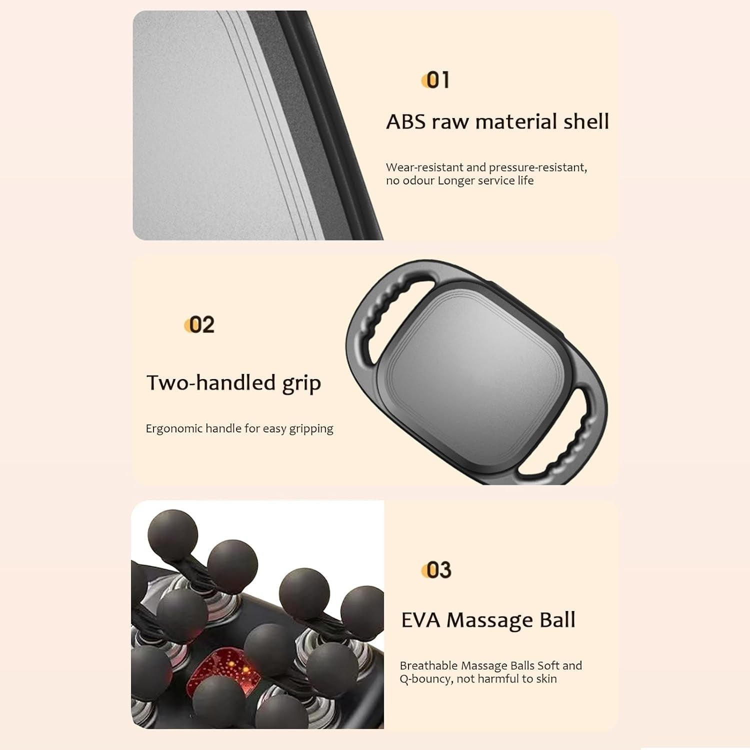 Deep Tissue Massage Gun 12 Head Multi-Node Body Massager 9 Modes Pain Relief