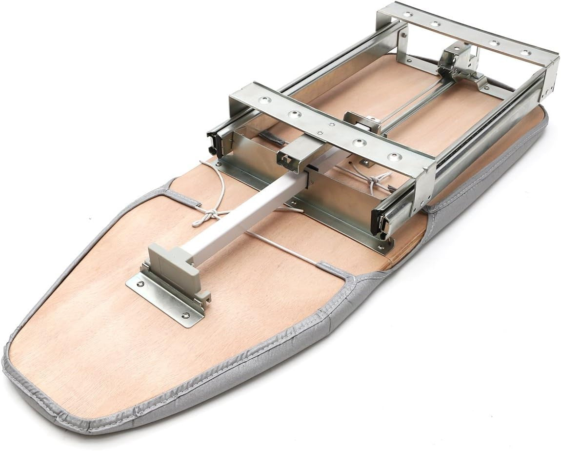 Pull Out Drawer Ironing Board Beige Folding Slide Mount Space Saving Design
