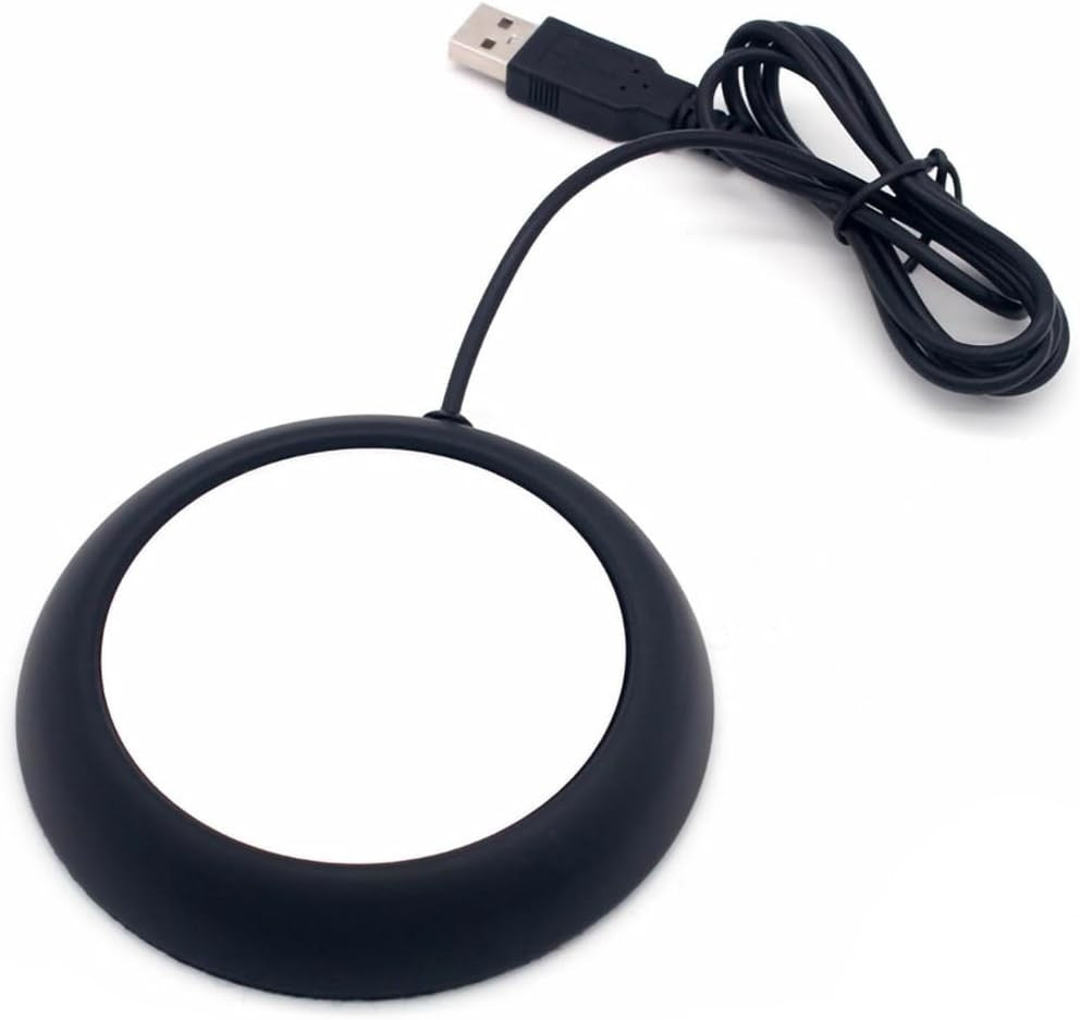 USB Cup Warmer Black Desk Mug Heater Pad 10cm