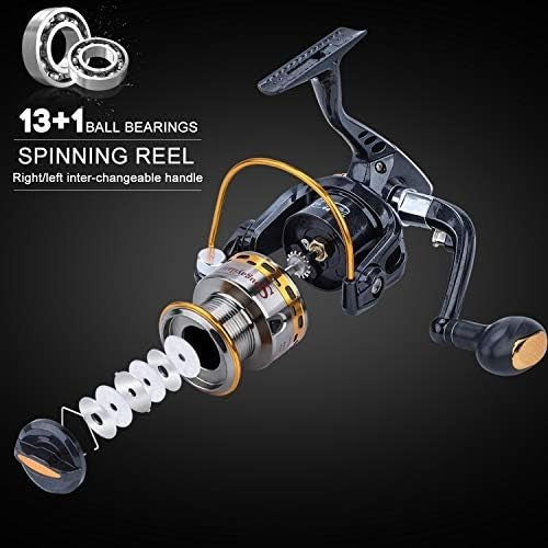 Telescopic Fishing Rod Spinning Reel Combo Travel Kit Saltwater Freshwater