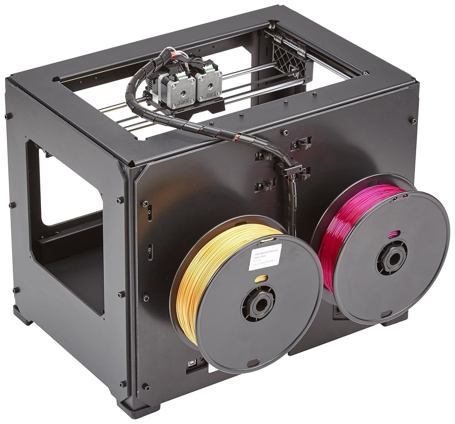 Dual Extruder Enclosed 3D Printer Heated Bed Metal Frame 225x145x150mm