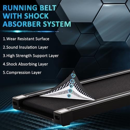 Folding Treadmill 1.85HP 12km/h LED Display Home Gym Jogging Machine