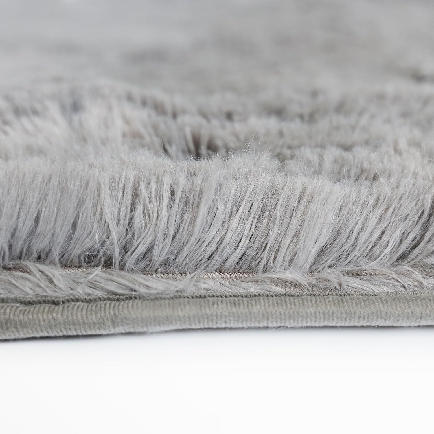 Large Grey Shaggy Area Rug 160x230cm Super Soft Thick Living Room Carpet