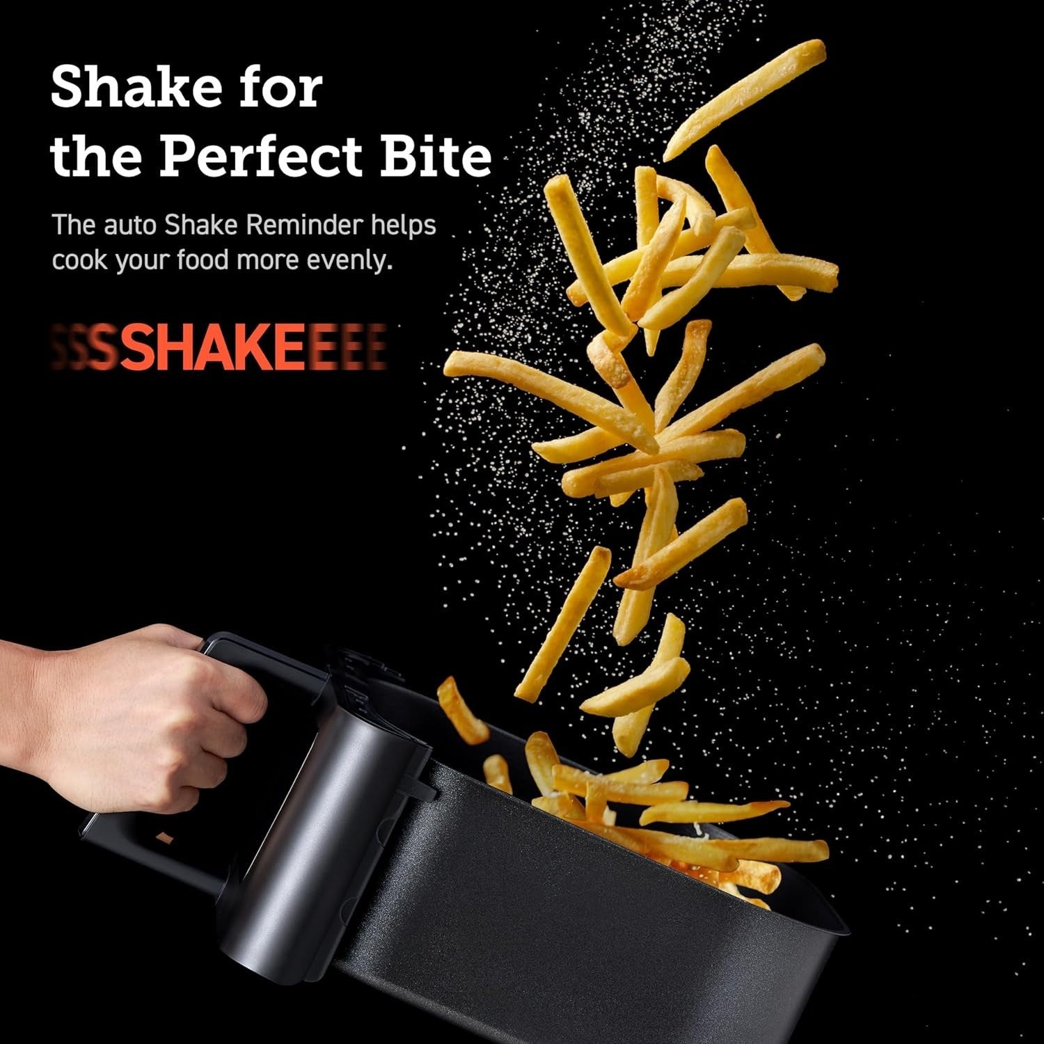 6.2L Air Fryer With Viewing Window 1700W Quiet 12 Presets Shake Reminder