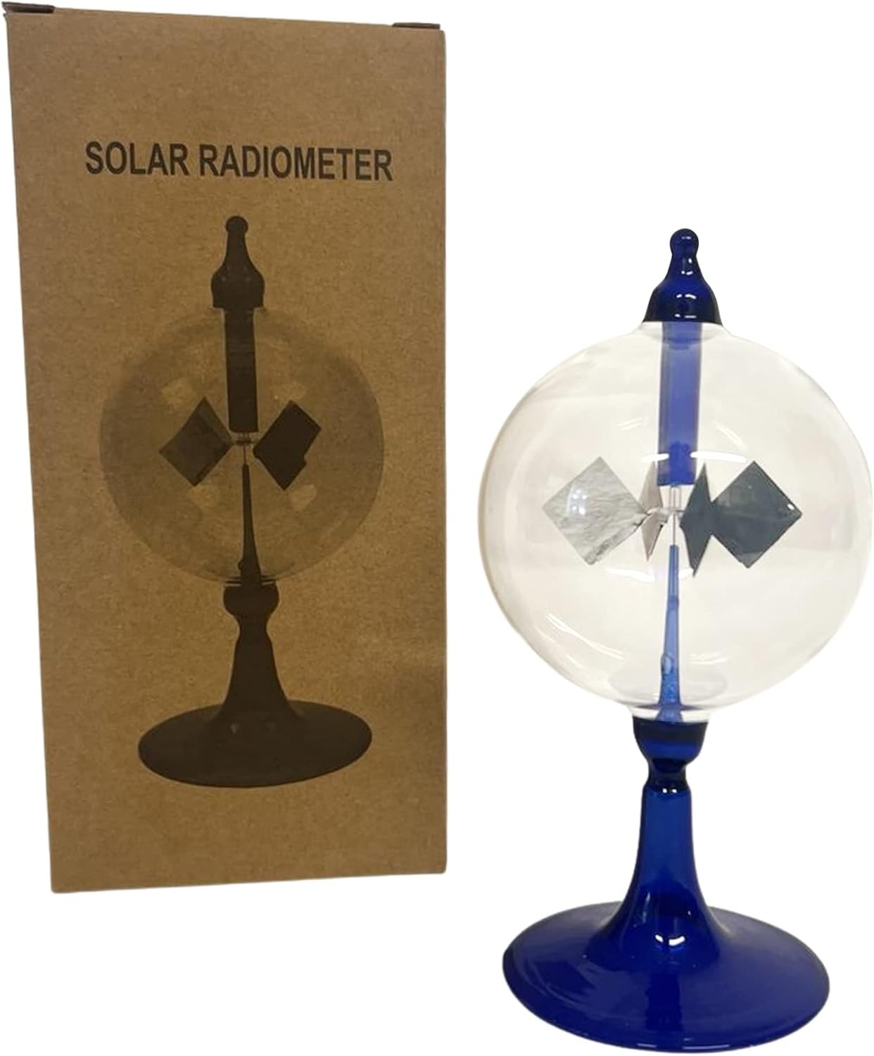 16cm Solar Radiometer Light Mill | Spinning Crookes Radiometer Desk Ornament