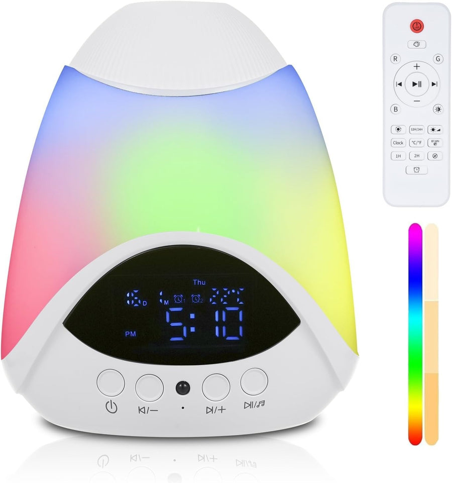 10-in-1 White Noise Machine with Star Projector, Night Light & Timer