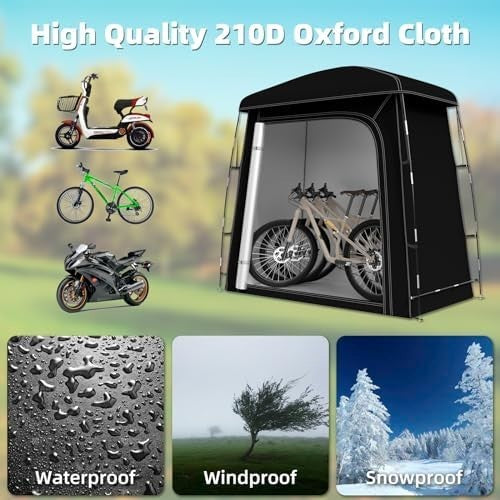 Waterproof Bike Storage Tent 200x100x190cm Outdoor Bicycle Shed