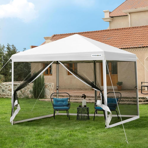 3x3M Pop Up Gazebo With Mosquito Net Waterproof Outdoor Tent Portable