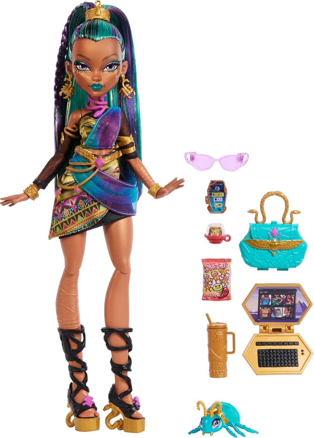 Royal Mummy Fashion Doll Pet Scarab Accessories Outfit Set
