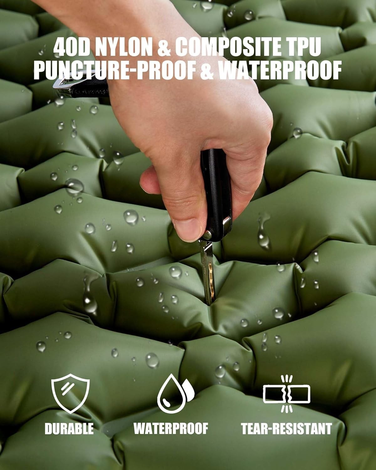 Self-Inflating Camping Mattress 10CM Thick Portable Sleeping Pad Outdoor