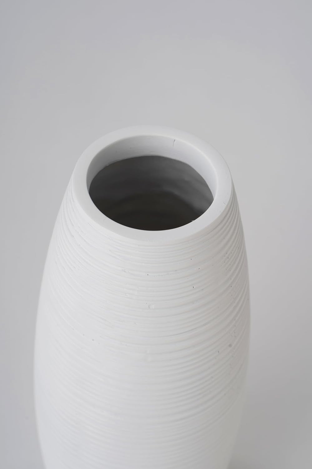 Large White Floor Vase 41cm Tall Modern Pampas Grass Home Décor