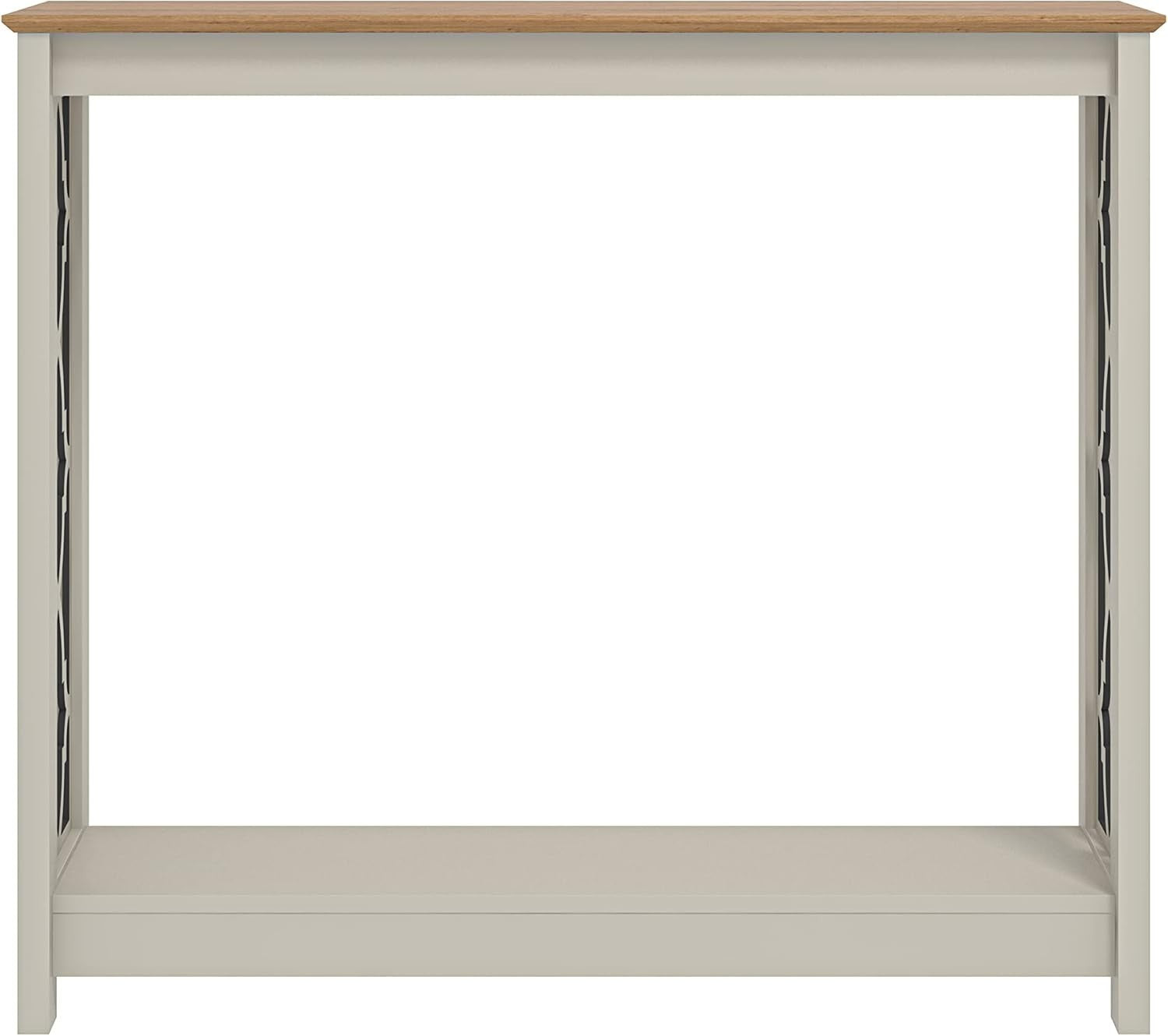 Slim Console Table Grey Oak – Narrow Entryway Shelf for Hallway Storage