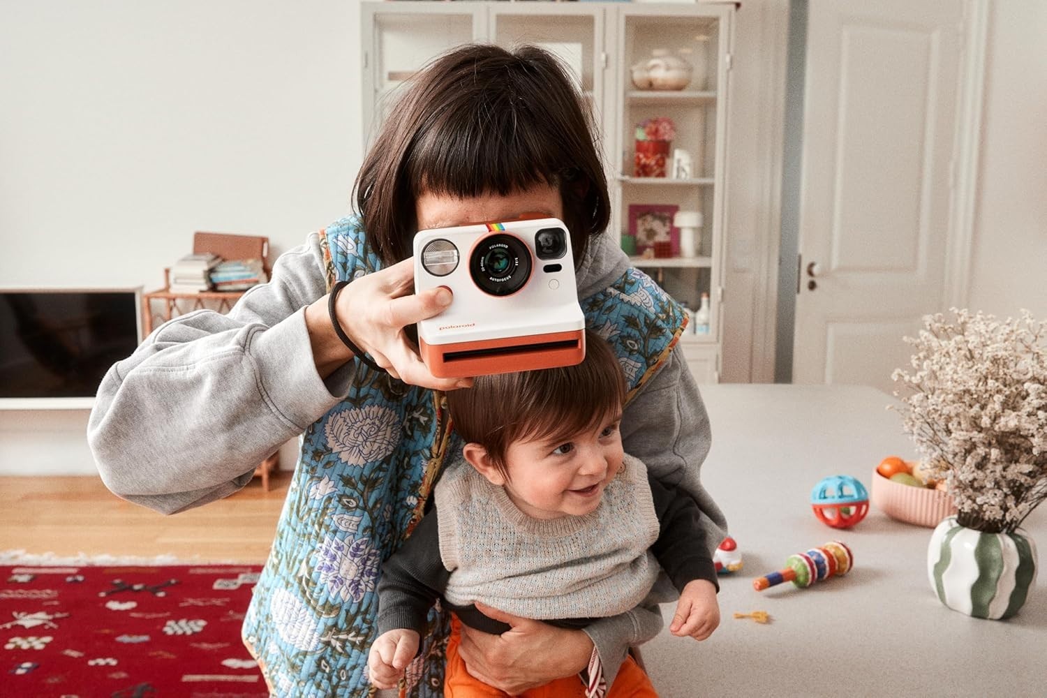Instant Camera Arctic Blue Autofocus Self Timer Analog Camera