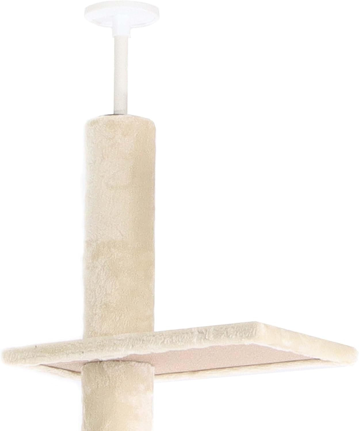 Floor to Ceiling Cat Tree Tower Adjustable 230–276cm 4 Level Sisal Scratching Po
