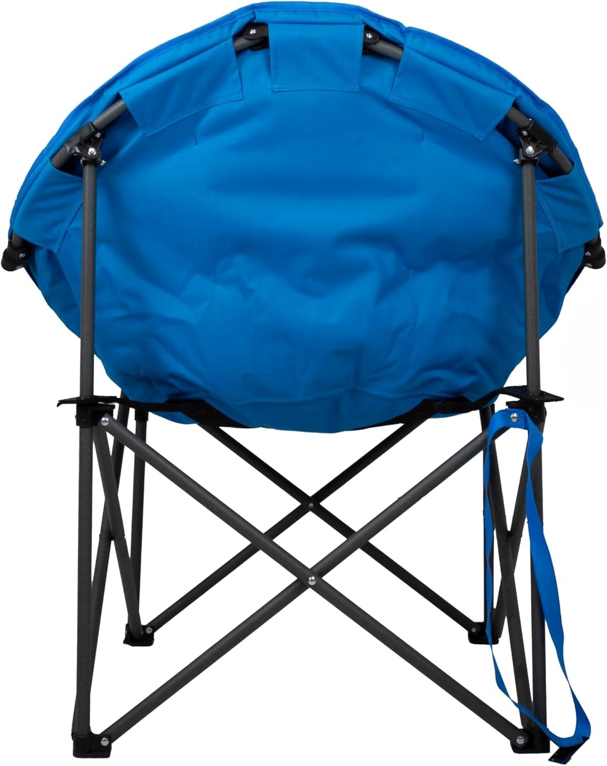 XL Folding Camping Chair Blue 180kg Heavy Duty Padded Seat Beach Garden