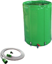 250L Folding Rain Barrel with Stand Tap Portable Outdoor Water Collector Garden
