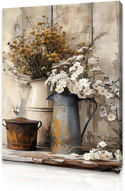 Modern Framed Canvas Wall Art 12x16 Water Resistant