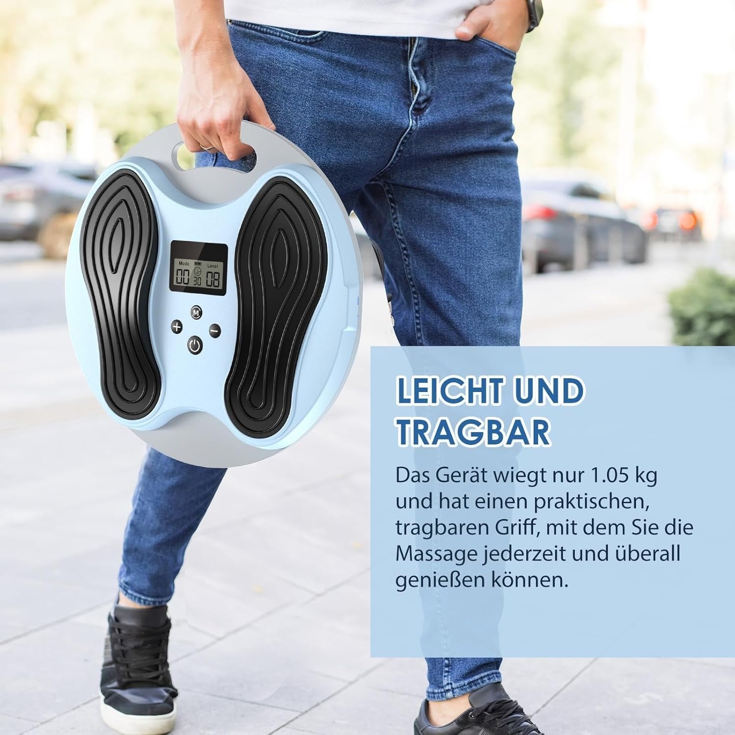 TENS EMS Foot Massager Circulation Stimulator Neuropathy Pain Relief Pad