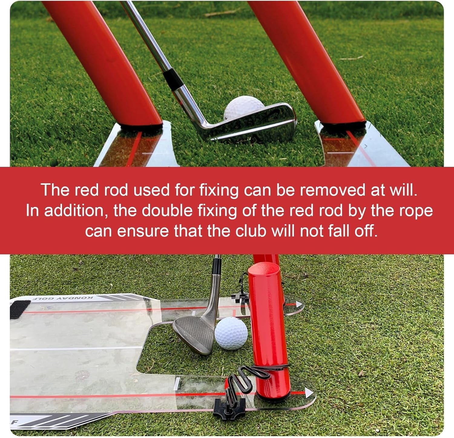 Golf Swing Trainer Board Improve Swing Path Chipping Spin Aid